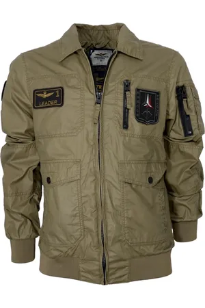 Aeronautica Militare Hombre, Chaquetas, Verde, Talla: L