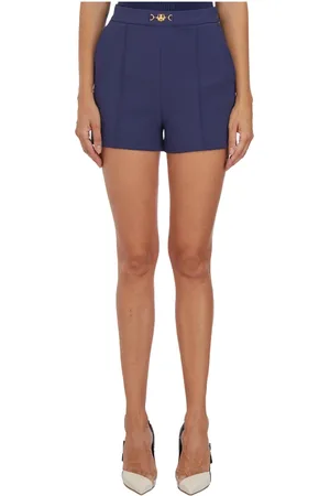Elisabetta Franchi Mujer, Pantalones cortos, Azul, Talla: S