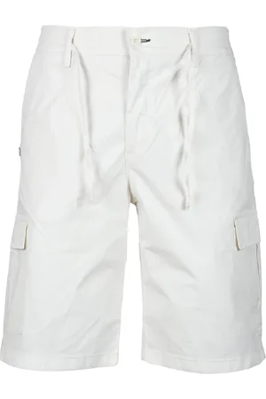 D.A. Daniele Alessandrini Hombre, Pantalones cortos, Blanco, Talla: W32