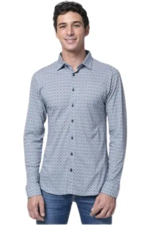 DESOTO Hombre, Camisas, Azul, Talla: S