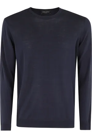 Roberto Collina Hombre, Jerseys, Azul, Talla: 3XL