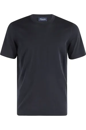 DRUMOHR Hombre, Camisetas, Azul, Talla: S