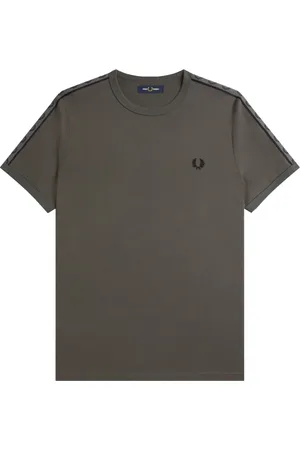 Fred Perry Hombre, Camisetas, Gris, Talla: 2XL