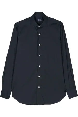 Finamore Hombre, Camisas, Azul, Talla: S