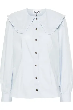 Ganni Mujer, Blusas y Camisas, Blanco, Talla: M