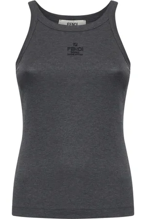 Fendi Mujer, Camisetas, Gris, Talla: L