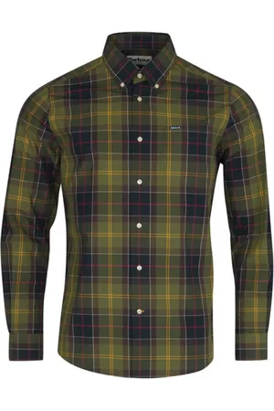 Barbour Hombre, Camisas, Verde, Talla: XL