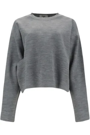 Fendi Mujer, Sudaderas, Gris, Talla: S