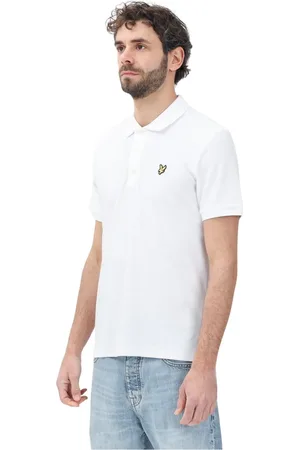 Lyle & Scott Hombre, Camisetas, Blanco, Talla: S