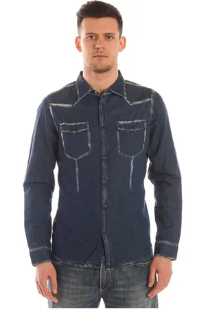 D.A. Daniele Alessandrini Hombre, Camisas, Azul, Talla: M