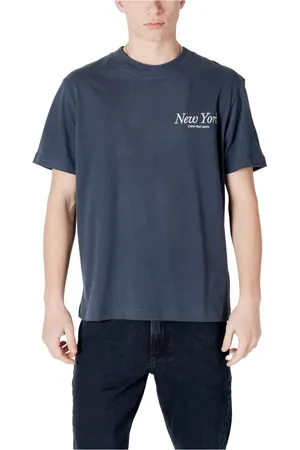 Calvin Klein Hombre, Camisetas, Azul, Talla: XL