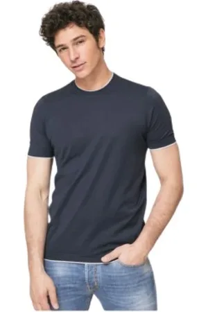 Gran Sasso Hombre, Camisetas, Azul, Talla: M