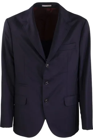 Brunello Cucinelli Hombre, Chaquetas, Azul, Talla: L