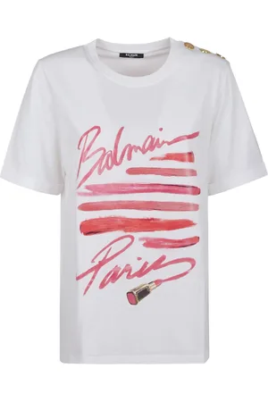 Balmain Mujer, Camisetas, Blanco, Talla: M