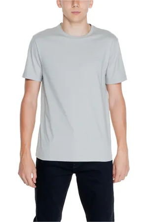 Calvin Klein Hombre, Camisetas, Gris, Talla: L