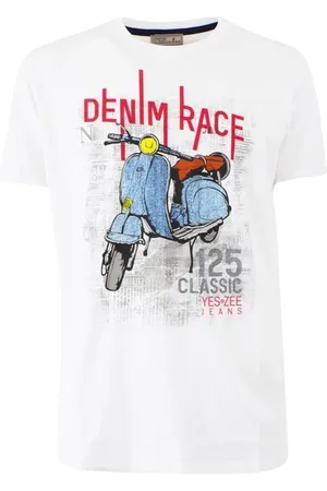 YES ZEE BY ESSENZA Hombre, Camisetas, Blanco, Talla: L