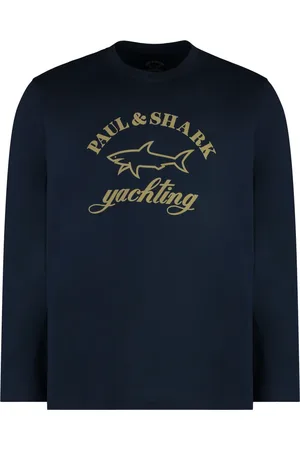 Paul & Shark Hombre, Camisetas, Azul, Talla: S