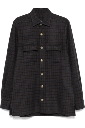 Kiton Hombre, Camisas, Marrón, Talla: L