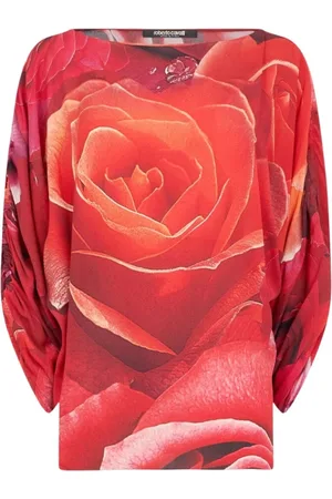 Roberto Cavalli Mujer, Camisetas, Rojo, Talla: L