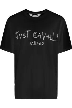Roberto Cavalli Hombre, Camisetas, Negro, Talla: L