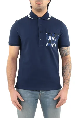 VALENTINO Hombre, Camisetas, Azul, Talla: L