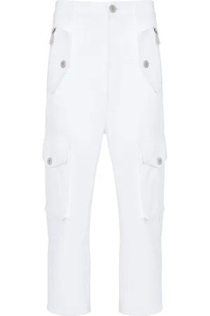 Balmain Hombre, Pantalones, Blanco, Talla: 2XL