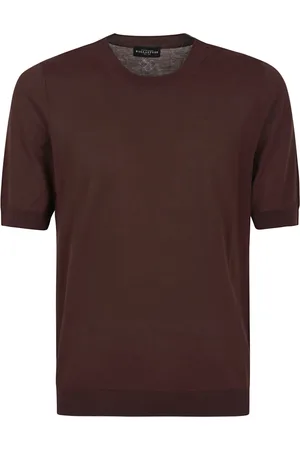 BALLANTYNE Hombre, Camisetas, Marrón, Talla: M