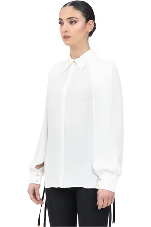 Elisabetta Franchi Mujer, Blusas y Camisas, Blanco, Talla: L