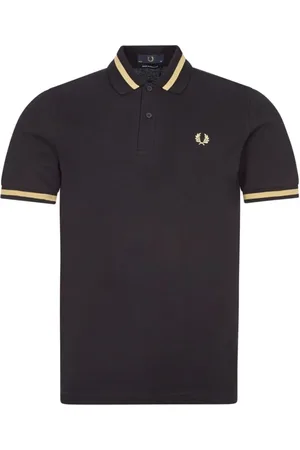 Fred Perry Hombre, Camisetas, Negro, Talla: 4XS