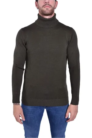 KANGRA CASHMERE Hombre, Jerseys, Verde, Talla: 2XL