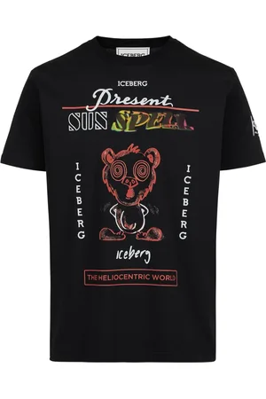 Iceberg Hombre, Camisetas, Negro, Talla: 2XL