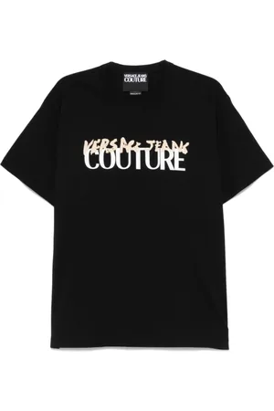 VERSACE Hombre, Camisetas, Negro, Talla: L