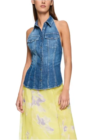 Dondup Mujer, Camisetas, Azul, Talla: M