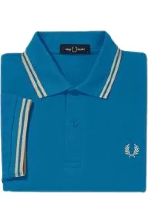 Fred Perry Hombre, Camisetas, Azul, Talla: M