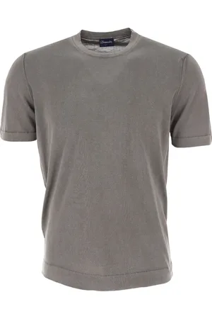 DRUMOHR Hombre, Camisetas, Gris, Talla: M