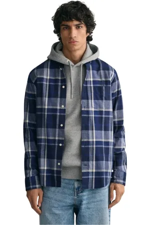 GANT Hombre, Camisas, Azul, Talla: M