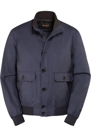 MOORER Hombre, Chaquetas, Azul, Talla: XL
