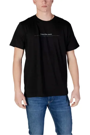 Calvin Klein Hombre, Camisetas, Negro, Talla: L