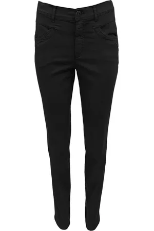 2-Biz Mujer, Vaqueros, Negro, Talla: S