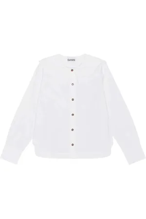 Ganni Mujer, Blusas y Camisas, Blanco, Talla: M