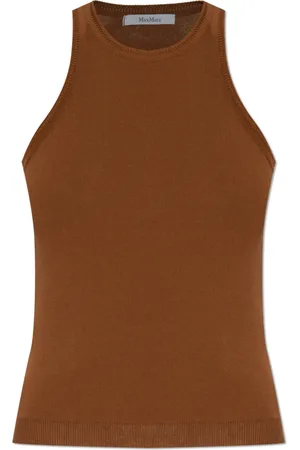 Max Mara Mujer, Camisetas, Marrón, Talla: M