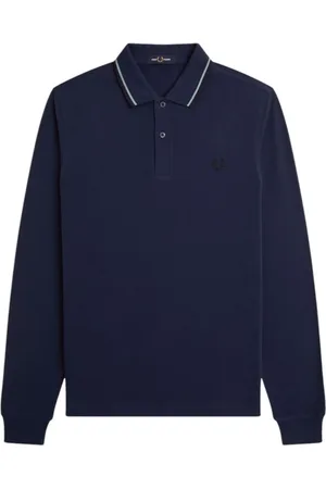 Fred Perry Hombre, Camisetas, Azul, Talla: S