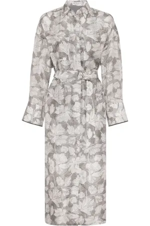 Brunello Cucinelli Mujer, Vestidos, Gris, Talla: L
