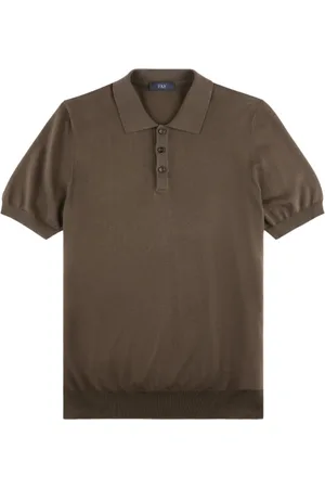 FAY Hombre, Camisetas, Marrón, Talla: M