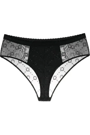 Marine Serre Mujer, Ropa interior, Negro, Talla: L
