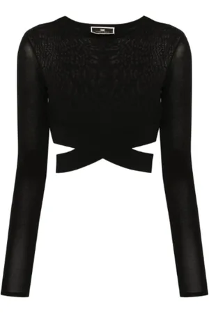 Elisabetta Franchi Mujer, Blusas y Camisas, Negro, Talla: L