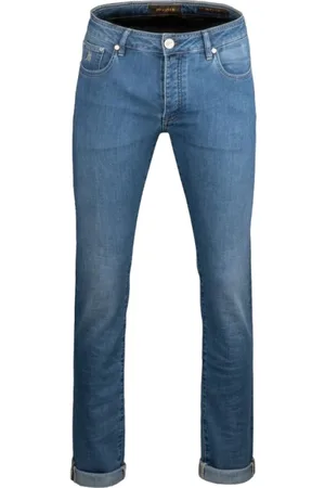 MOORER Hombre, Vaqueros, Azul, Talla: W33