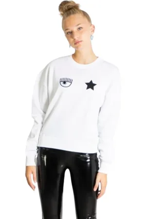 Chiara Ferragni Mujer, Sudaderas, Blanco, Talla: S