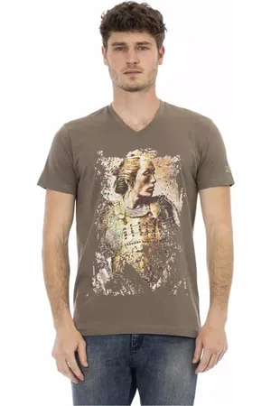 Trussardi Hombre, Camisetas, Marrón, Talla: 3XL