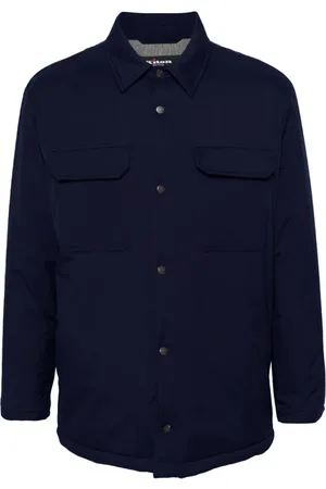 Kiton Hombre, Chaquetas, Azul, Talla: L